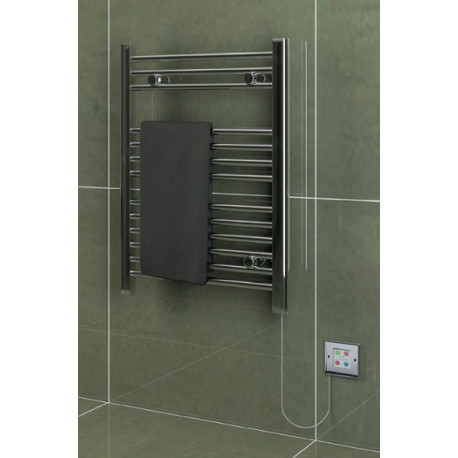 Eastbrook Biava Dry Element Electric Only Chrome Towel Rail 700mm x 600mm