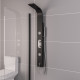 Eastbrook Derwent Black Thermostatic Shower Panel