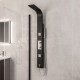 Eastbrook Ardour Black Thermostatic Shower Panel