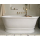BC Designs Bampton Silk Matt White Freestanding Bath 1555mm x 740mm
