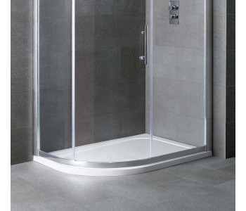 Eastbrook Volente Left Hand Offset Quadrant Shower Tray 1100mm x 900mm