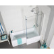 Kartell Tetris Right Hand L Shaped Square Shower Bath 1700mm x 850mm