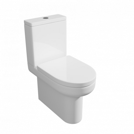 Kartell Bijou Close Coupled Close to Wall Toilet with Soft Close Seat