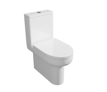 Kartell Bijoux Close Coupled Close to Wall Toilet with Soft Close Seat