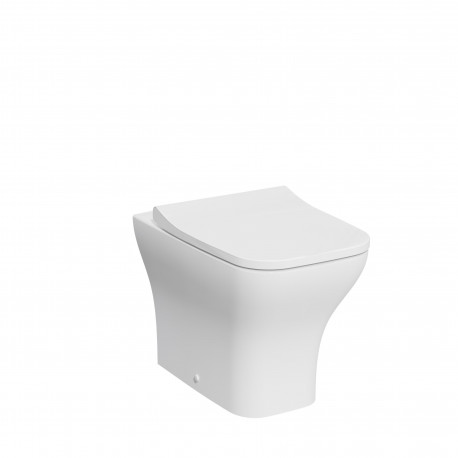 Kartell Eklipse Square Back To Wall Rimless Toilet with Soft Close Seat