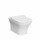 Kartell Eklipse Square Wall Hung Rimless Toilet with Soft Close Seat