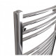 DBS Chrome Dual Fuel Curved Towel Rail 1000mm x 500mm