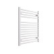 DBS White Dual Fuel Straight Towel Rail 800mm x 600mm Thermostatic