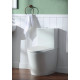 Tailored Ferrara Rimless Comfort Height D Shape Toilet with Seat