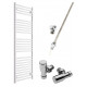 DBS White Dual Fuel Straight Towel Rail 1600mm x 500mm