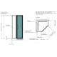Lakes Classic Semi-Frameless Bifold Pentagon Shower Enclosure 700mm Wide Door x 1850mm High