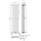 Kartell Boston White Vertical Double Panel Radiator 1800mm x 410mm