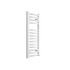 DBS White Dual Fuel Curved Towel Rail 800mm x 300mm