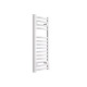 DBS White Dual Fuel Curved Towel Rail 800mm x 300mm Thermostatic