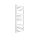 DBS White Dual Fuel Curved Towel Rail 1000mm x 400mm Thermostatic
