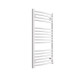 DBS White Dual Fuel Curved Towel Rail 1000mm x 500mm Thermostatic