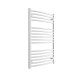 DBS White Dual Fuel Curved Towel Rail 1000mm x 600mm Thermostatic