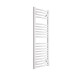 DBS White Dual Fuel Curved Towel Rail 1200mm x 400mm Thermostatic