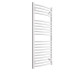 DBS White Dual Fuel Curved Towel Rail 1200mm x 500mm