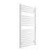 DBS White Dual Fuel Curved Towel Rail 1200mm x 600mm