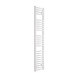 DBS White Dual Fuel Curved Towel Rail 1600mm x 300mm Thermostatic