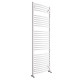 DBS White Dual Fuel Curved Towel Rail 1800mm x 600mm Thermostatic