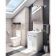 Kartell Options 600mm White Floor Standing 2 Door Unit & Ceramic Basin