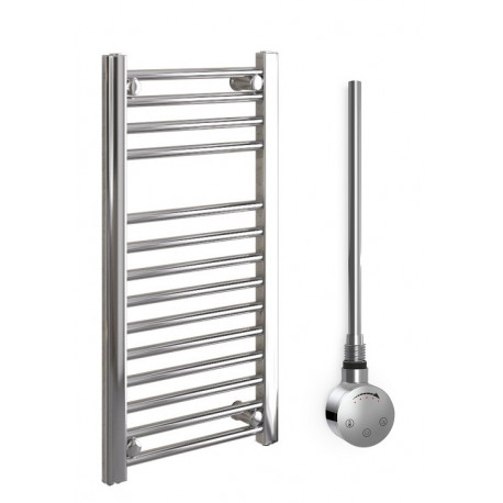 DBS Chrome Electric Only Straight Towel Rail 800mm x 400mm Thermostatic