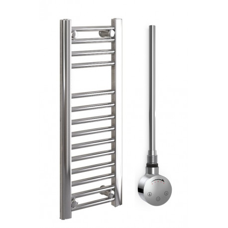 DBS Chrome Electric Only Straight Towel Rail 800mm x 300mm Thermostatic