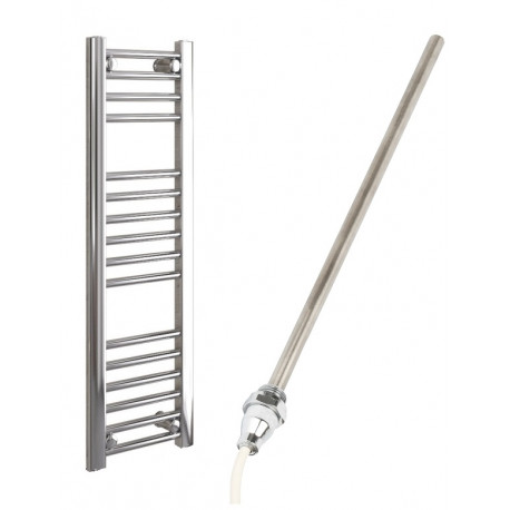 DBS Chrome Electric Only Straight Towel Rail 1000mm x 300mm