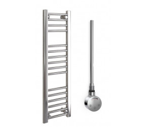 DBS Chrome Electric Only Straight Towel Rail 1000mm x 300mm Thermostatic