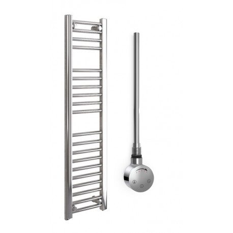 DBS Chrome Electric Only Straight Towel Rail 1200mm x 300mm Thermostatic