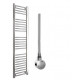 DBS Chrome Electric Only Straight Towel Rail 1600mm x 400mm Thermostatic