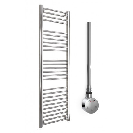 DBS Chrome Electric Only Straight Towel Rail 1600mm x 500mm Thermostatic