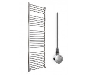 DBS Chrome Electric Only Straight Towel Rail 1800mm x 600mm Thermostatic