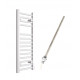 DBS White Electric Only Straight Towel Rail 800mm x 300mm