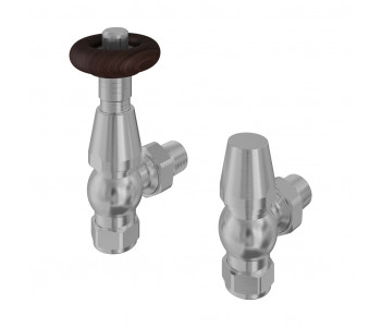 Eastbrook Angled Satin Nickel Traditional Thermostatic Valves