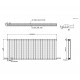 Kartell Boston Anthracite Double Panel Horizontal Radiator 600mm x 1470mm