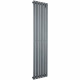 Kartell Boston Anthracite Vertical Double Panel Radiator 1800mm x 410mm