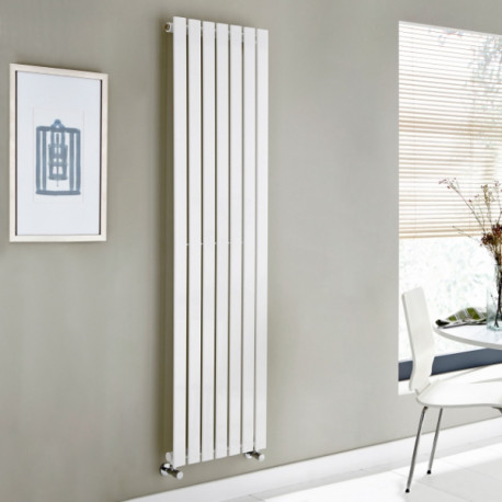 Kartell Boston White Vertical Double Panel Radiator 1800mm x 410mm