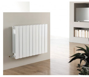 Kartell Vermont White Aluminium Horizontal Design Radiator 570mm x 400mm