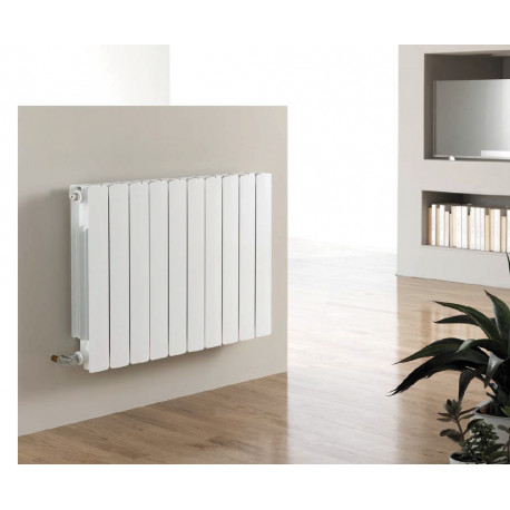 Kartell Vermont White Aluminium Horizontal Design Radiator 570mm x 400mm