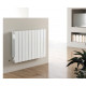 Kartell Vermont White Aluminium Horizontal Design Radiator 581mm x 800mm