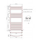 Kartell K-Rail 22mm Straight Towel Rail 600mm x 1200mm Black