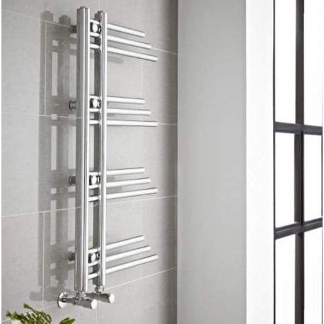 Kartell New York Chrome Designer Towel Rail 906mm x 500mm