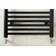 Kartell K-Rail 22mm W Steel Straight Black Plated Heated Towel Rail 1000mm H x 500mm W