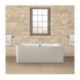 BC Designs Murali Contemporary Back To Wall Freestanding Bath