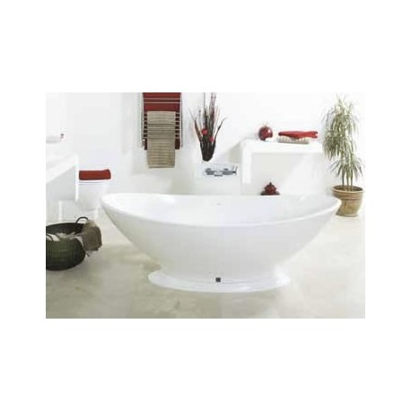 BC Designs Kurv Solid Surface Thinn Bath with Plinth 1890mm Long x 900mm Wide