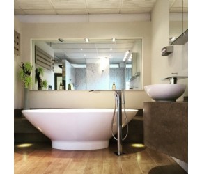 BC Designs Tasse Solid Surface Thinn Bath 1770mm Long x 880mm Wide