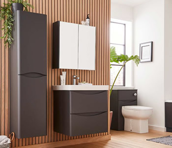 Kartell Arc Matt Graphite Modern Bathroom Furniture (Formerly Cayo)